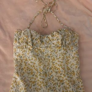 pacsun L.A hearts halter tie mini dress